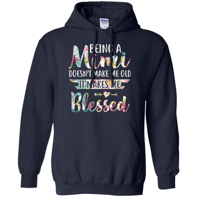 Being A Mimi Doesn't Make Me Old It Makes Me Blessed-T-Shirt & Hoodie-Pullover Hoodie-Navy