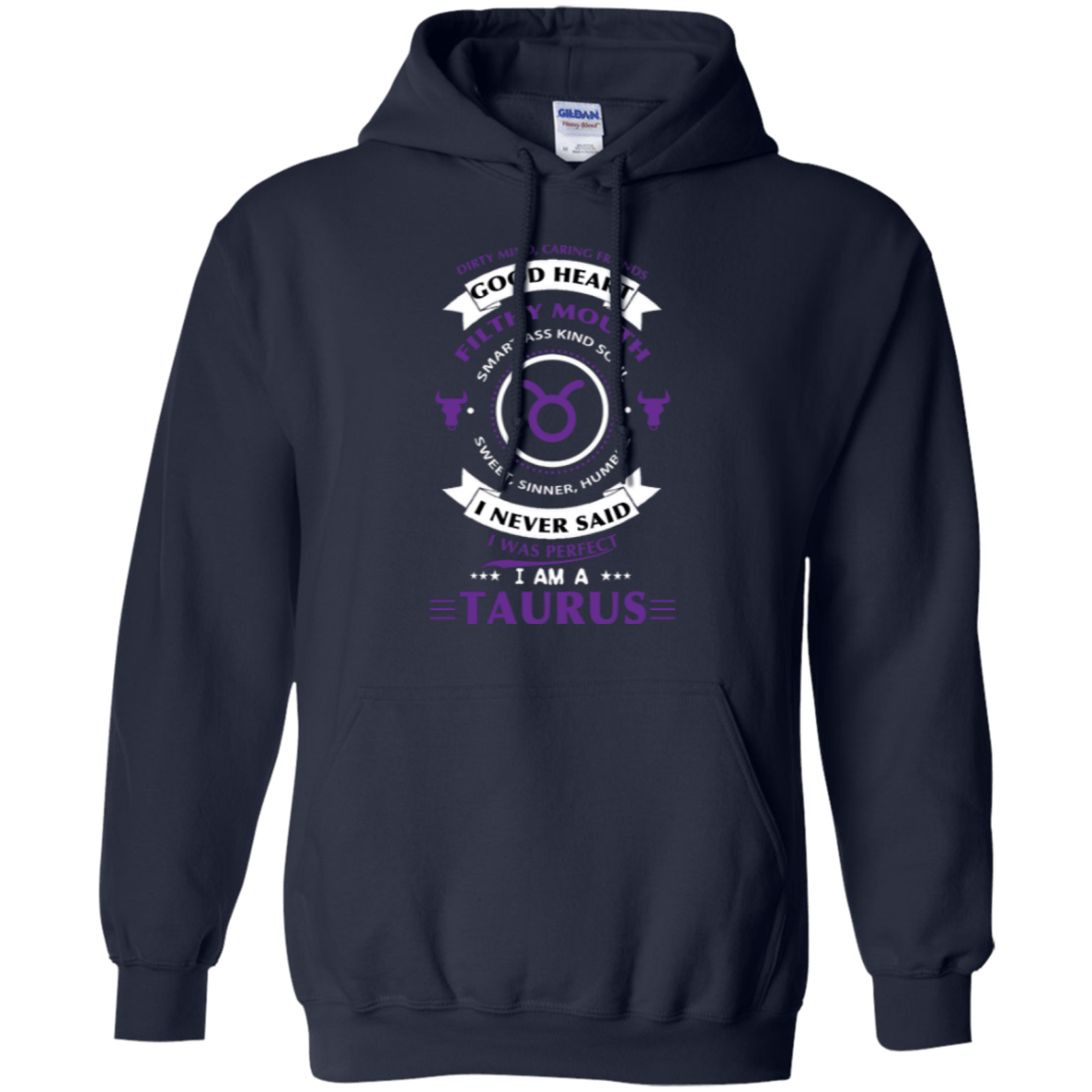 I'm A Taurus-T-Shirt & Hoodie-Pullover Hoodie-Navy