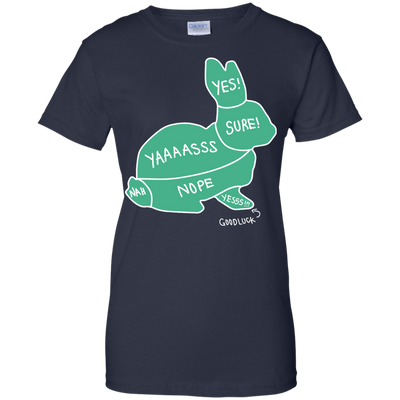 Proper way to pet a Rabbit lover-T-Shirt & Hoodie-Women's T-Shirt-Navy