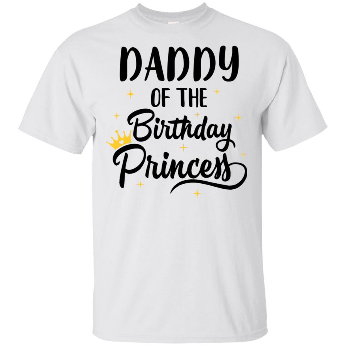 Daddy Of The Birthday Princess Matching Family Party-T-Shirt & Hoodie-Classic T-Shirt-White
