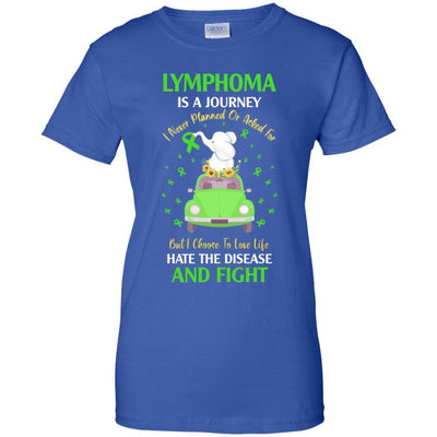 Lymphoma Awareness Is A Journey-T-Shirt & Hoodie-Women's T-Shirt-Royal