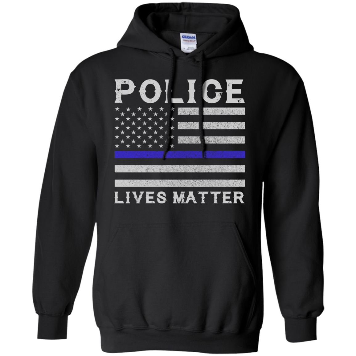 Police Lives Matter-T-Shirt & Hoodie-Pullover Hoodie-Black