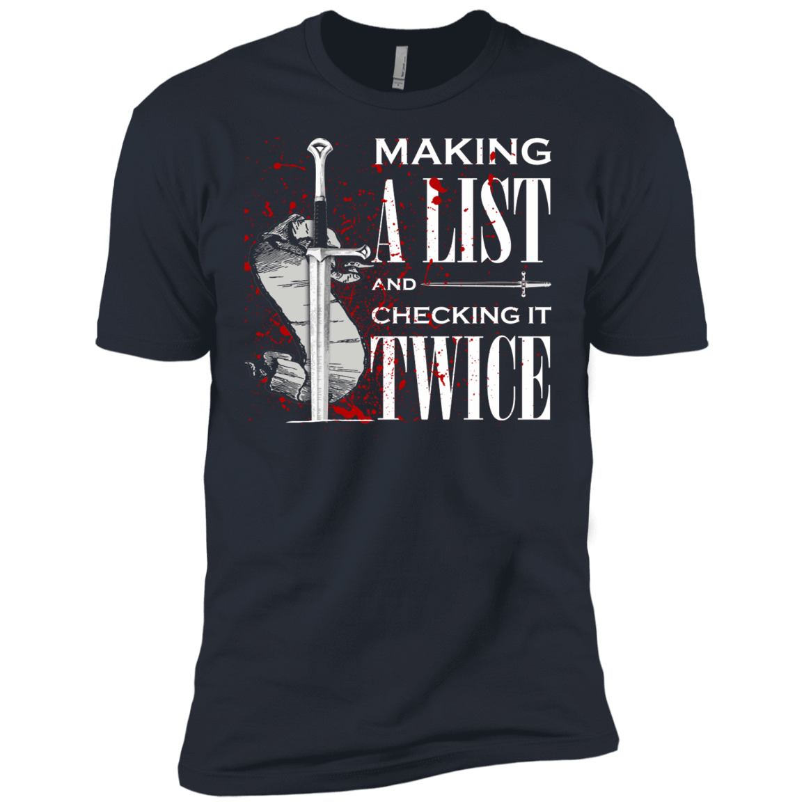 Making A List And Check It-T-Shirt & Hoodie-Premium T-Shirt-Indigo