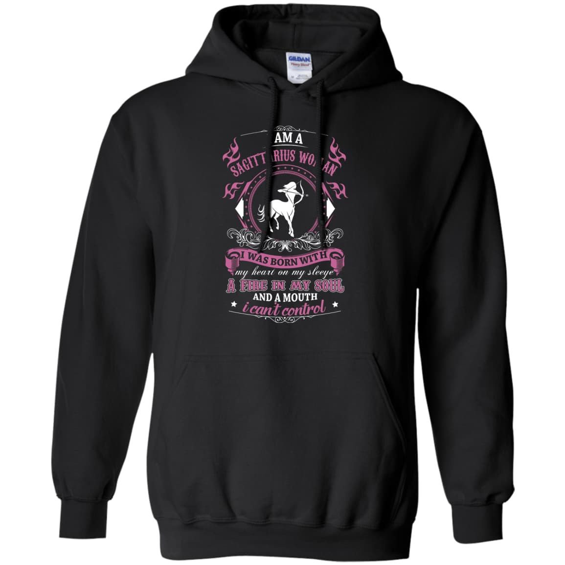 I Am A Sagittarius Woman I Was Born With-T-Shirt & Hoodie-