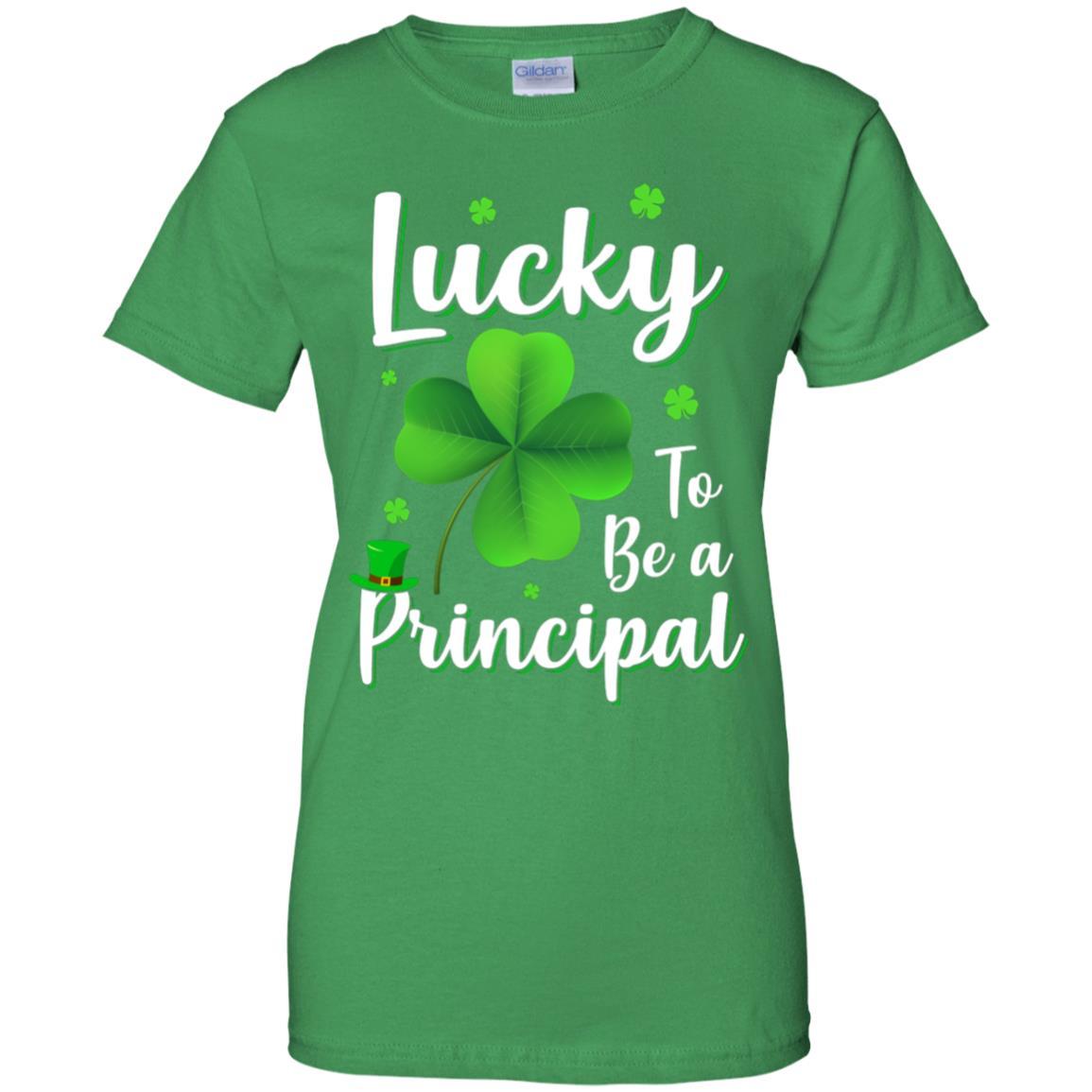 School Gift Lucky To Be A Principal St Patricks Day-T-Shirt & Hoodie-Women's T-Shirt-Irish Green