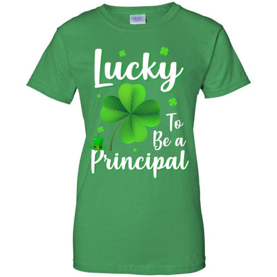 School Gift Lucky To Be A Principal St Patricks Day-T-Shirt & Hoodie-Women's T-Shirt-Irish Green