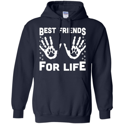 Funny Cat Best Friends For Life-T-Shirt & Hoodie-Pullover Hoodie-Navy