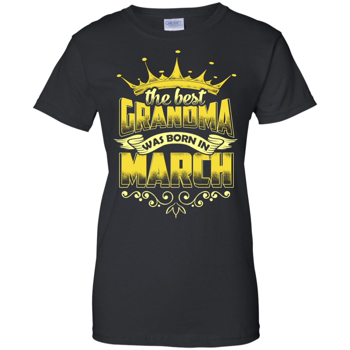 The Best Grandma Was Born In March-T-Shirt & Hoodie-Women's T-Shirt-Black