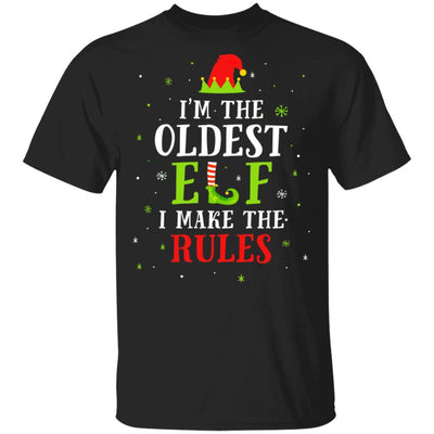I'm The Oldest Elf Family Matching Funny Christmas Gift-T-Shirt & Sweatshirt-Classic T-Shirt-Black