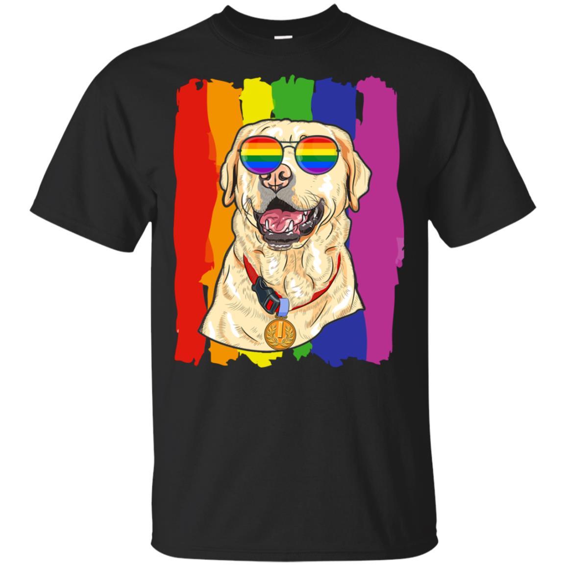 Funny Labrador LGBT LGBT Pride Gifts-T-Shirt & Hoodie-Classic T-Shirt-Black