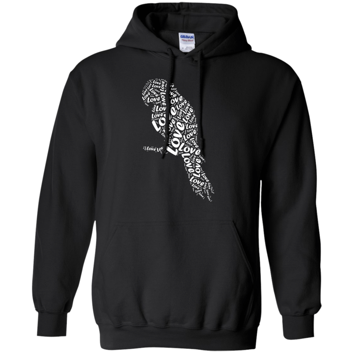 I Love Parrots-T-Shirt & Hoodie-Pullover Hoodie-Black