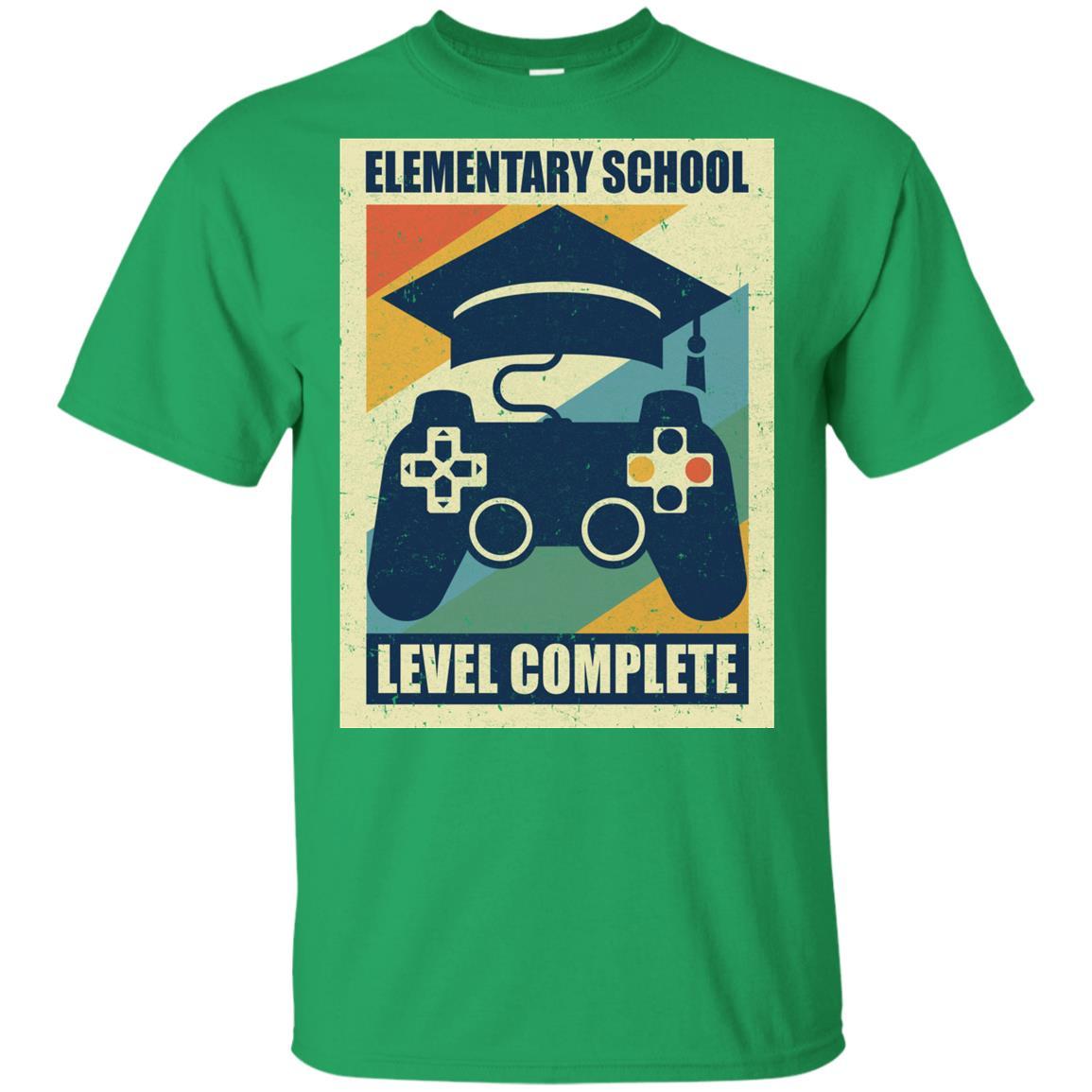 Elementary School Graduation Video Game Gamer Gifts Youth-Youth Shirt-Youth T-Shirt-Irish Green