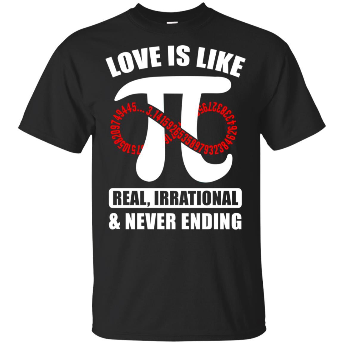 Love Is Like Pi Math 3.14 Pi Day Gift-T-Shirt & Hoodie-Classic T-Shirt-Black