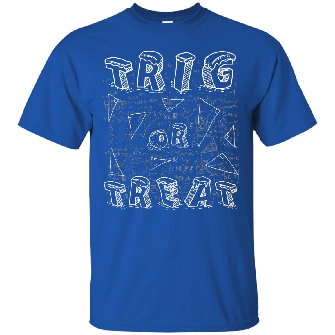 Trig Or Treat Math-T-Shirt & Hoodie-Classic T-Shirt-Royal