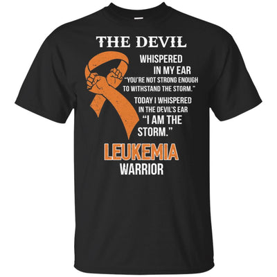 I Am The Storm Support Leukemia Awareness Warrior Gift-T-Shirt & Hoodie-Classic T-Shirt-Black