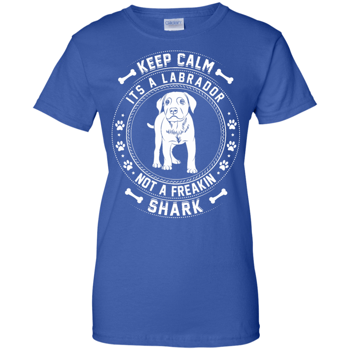 Keep Calm It's A Labrador Not A Freaking Shark-T-Shirt & Hoodie-Women's T-Shirt-Royal