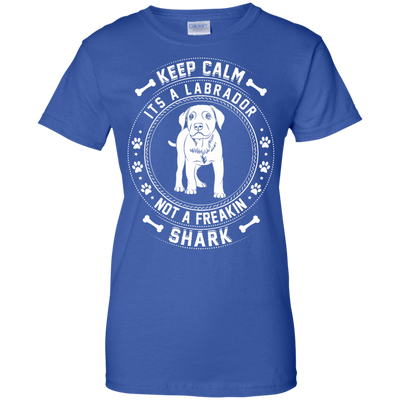 Keep Calm It's A Labrador Not A Freaking Shark-T-Shirt & Hoodie-Women's T-Shirt-Royal