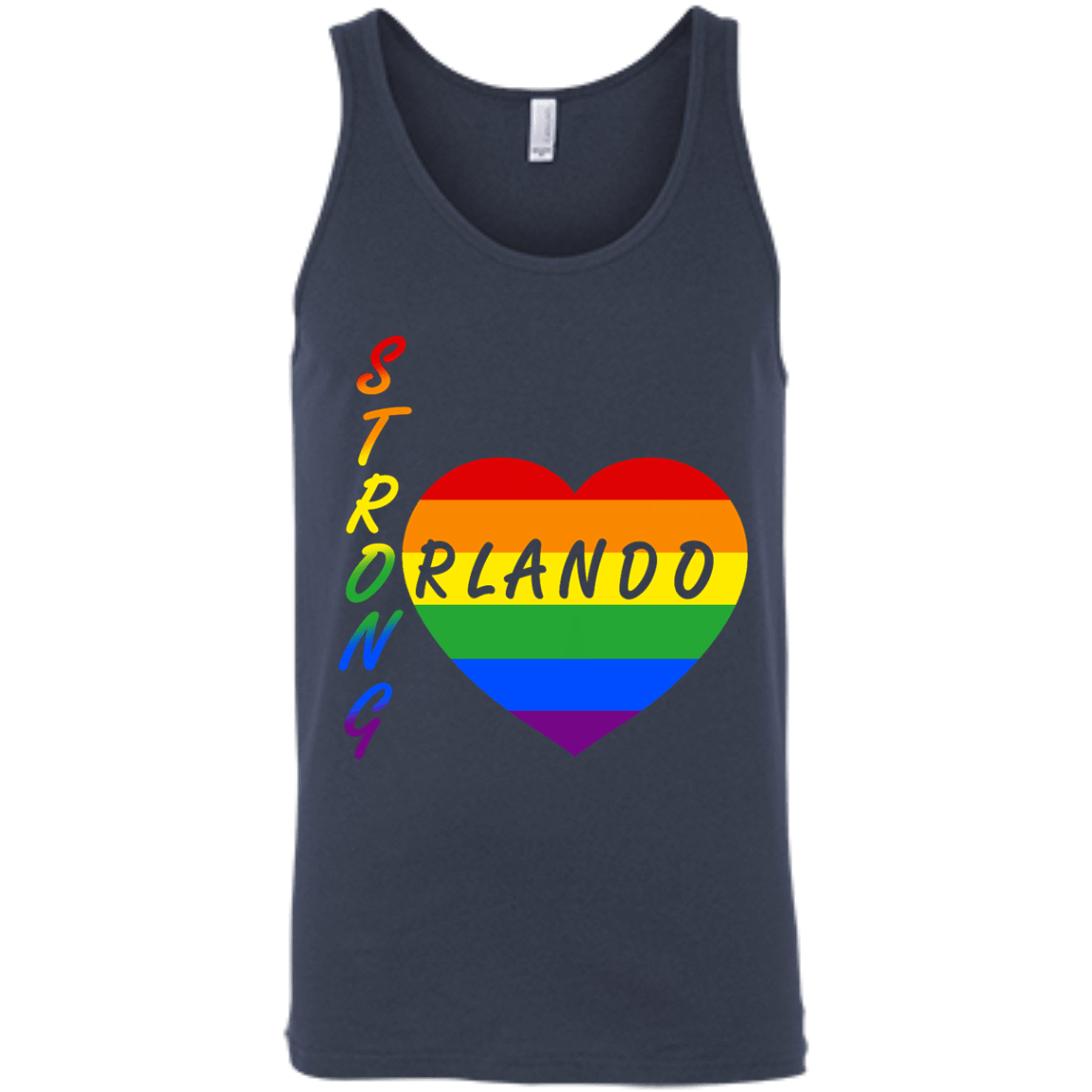 Strong Orlando-T-Shirt & Hoodie-Unisex Tank-Navy