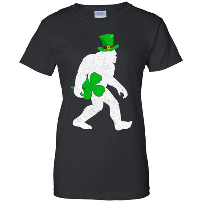 Shamrock Irish Bigfoot St Patrick's Day-T-Shirt & Hoodie-Women's T-Shirt-Black