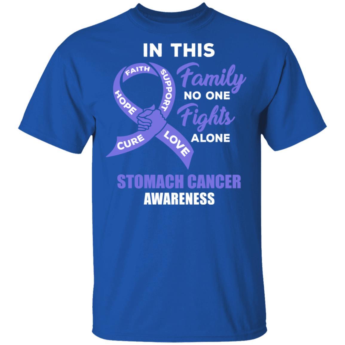 In This School No One Fights Stomach Cancer Awareness Alone-T-Shirt & Hoodie-Classic T-Shirt-Royal