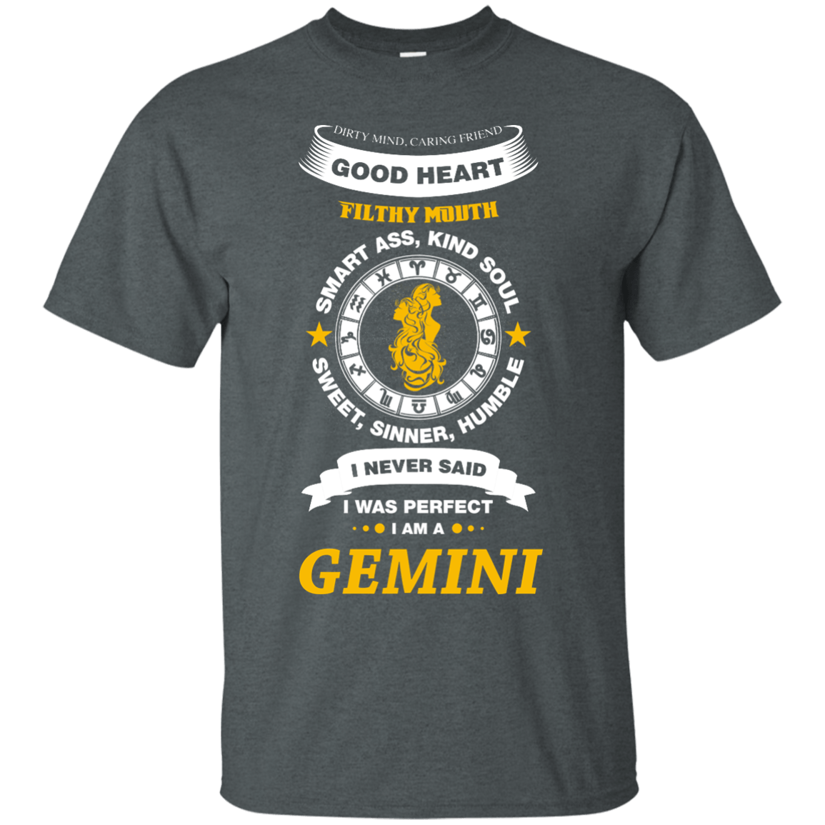 I Never Said I Was Perfect I Am A GEMINI-T-Shirt & Hoodie-Classic T-Shirt-Dark Heather