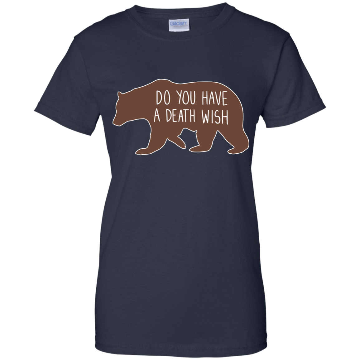 Proper way to pet a Bear lover-T-Shirt & Hoodie-Women's T-Shirt-Navy