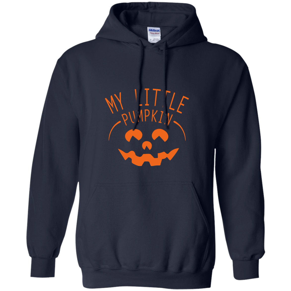 My Little Pumpkin Halloween Maternity Pregnancy Announcement-T-Shirt & Hoodie-Pullover Hoodie-Navy