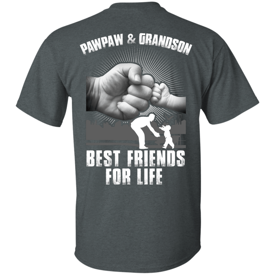 Pawpaw And Grandson Best Friends For Life-T-Shirt & Hoodie-Classic T-Shirt-Dark Heather