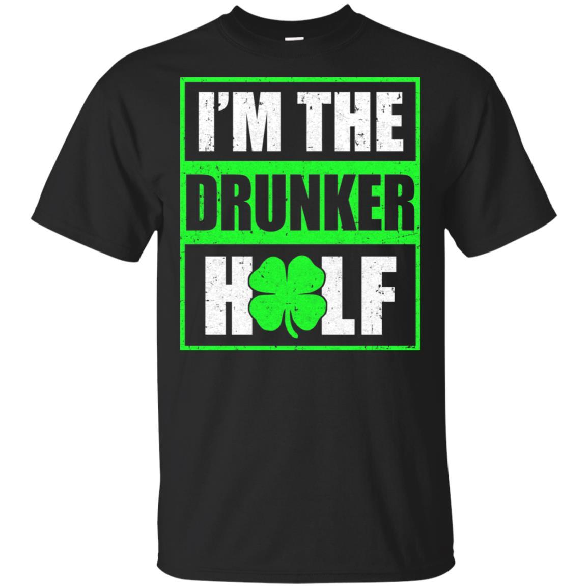 Funny I'm The Drunker Half St Patricks Day-T-Shirt & Hoodie-Classic T-Shirt-Black