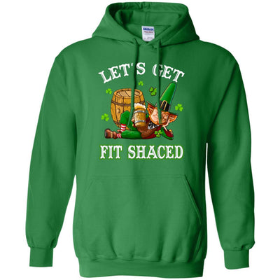Let's Get Fit Shaced Leprechaun St Patricks Day Gift-T-Shirt & Hoodie-Pullover Hoodie-Irish Green