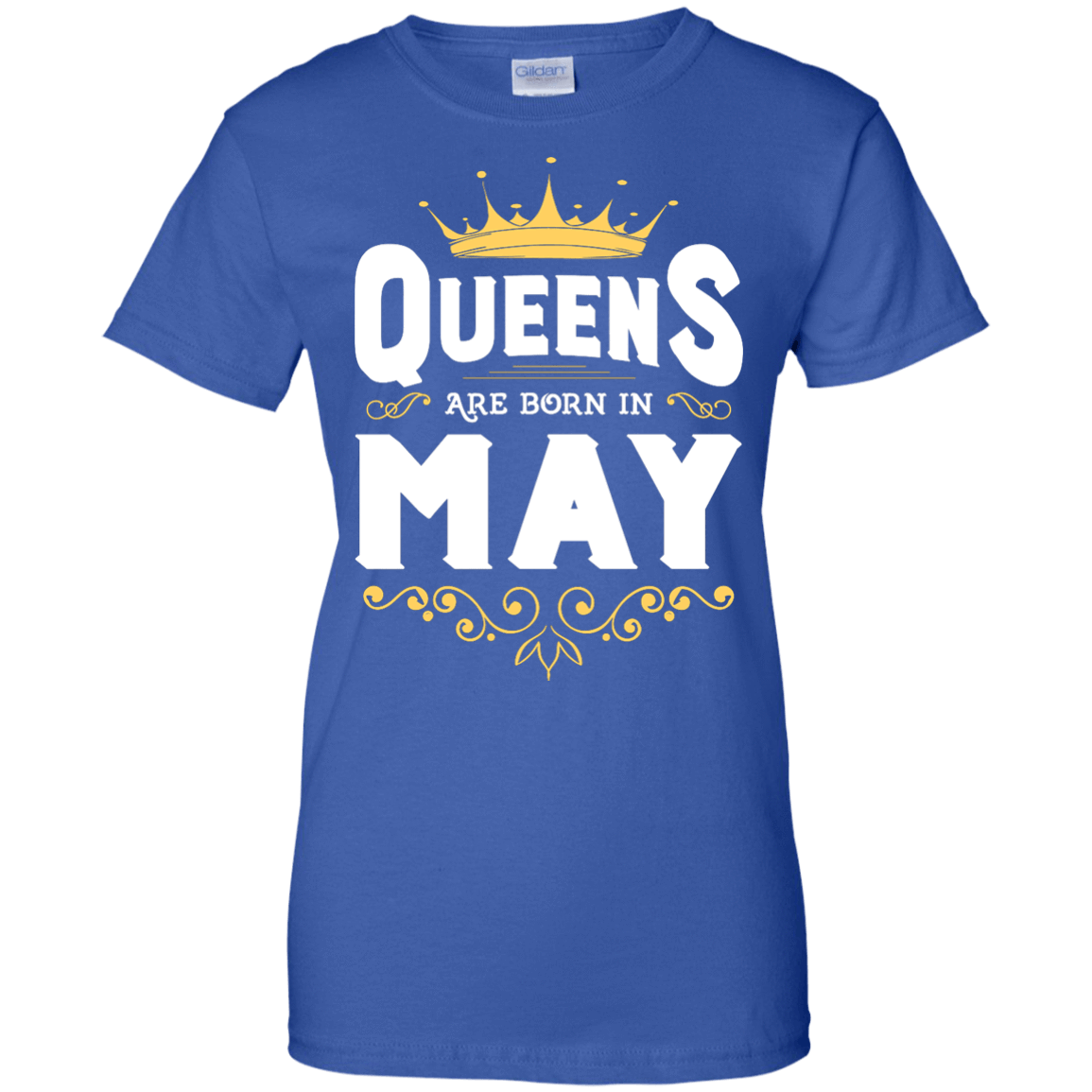 Queens Are Born In May-T-Shirt & Hoodie-Women's T-Shirt-Royal