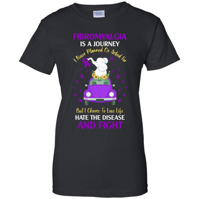 Fibromyalgia Awareness Is A Journey-T-Shirt & Hoodie-Women's T-Shirt-Black