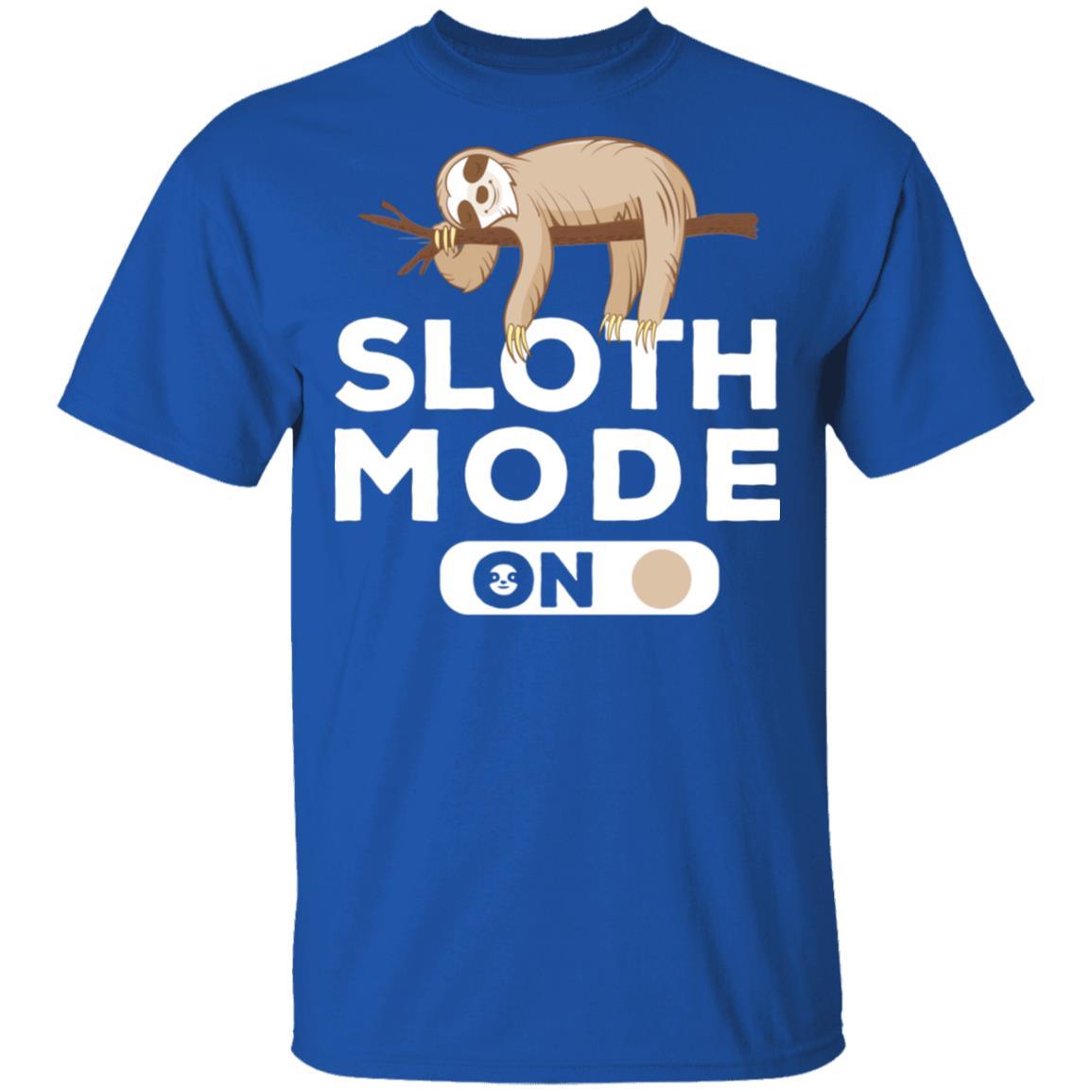Sloth Mode On Funny Lazy Sleeping Sloth-T-Shirt & Tank Top-Classic T-Shirt-Royal