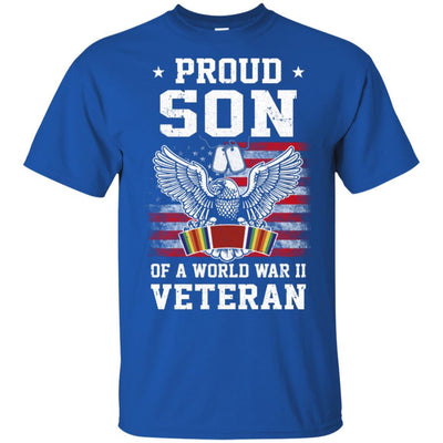 Proud Son Of World War 2 Veteran Patriotic-T-Shirt & Hoodie-Classic T-Shirt-Royal