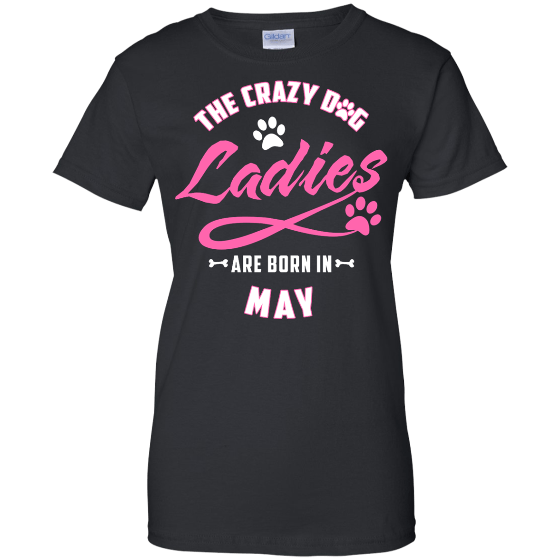 The Crazy Dog Ladies Are Born In May-T-Shirt & Hoodie-Women's T-Shirt-Black