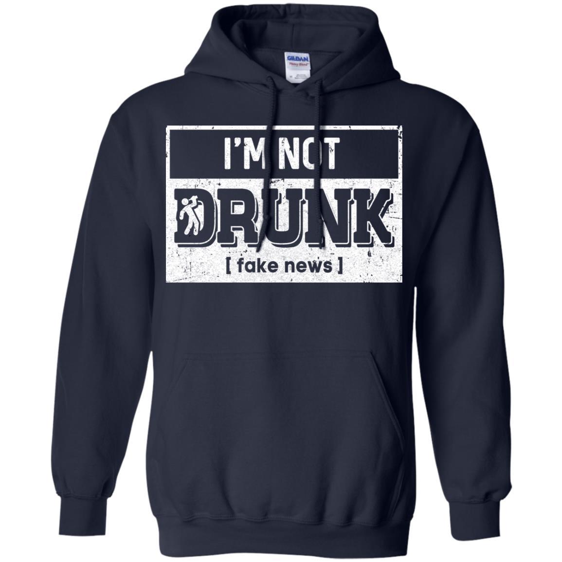 I'm Not Drunk Fake New St Patricks Day Drinking-T-Shirt & Hoodie-Pullover Hoodie-Navy