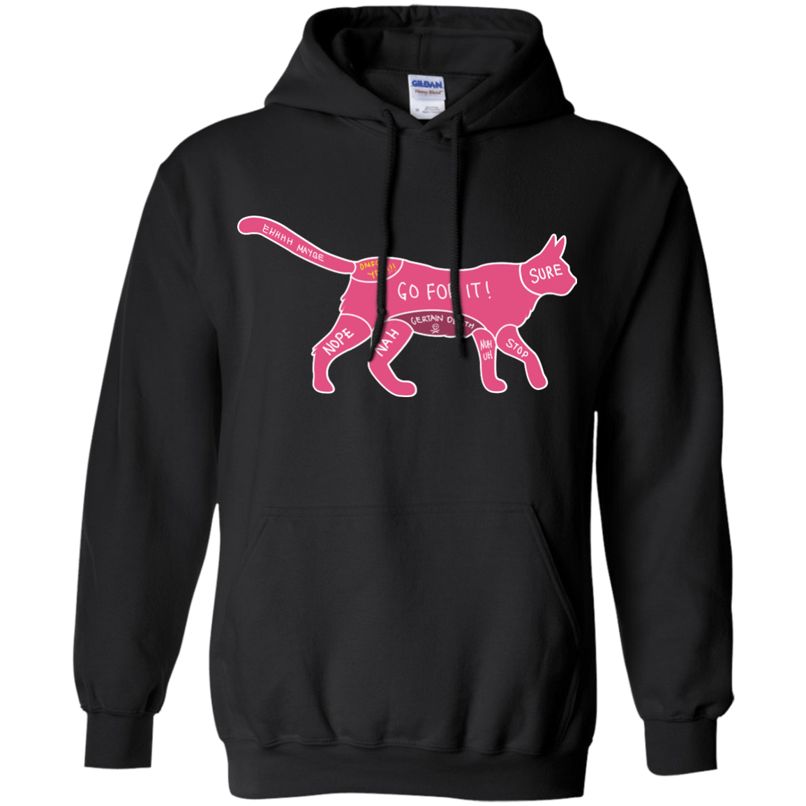 Proper way to pet a Cat lover-T-Shirt & Hoodie-Pullover Hoodie-Black