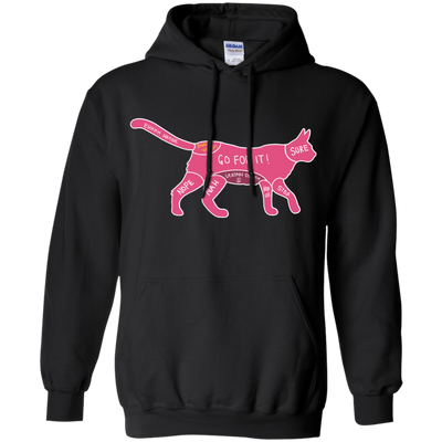 Proper way to pet a Cat lover-T-Shirt & Hoodie-Pullover Hoodie-Black