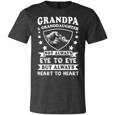 Grandpa And Granddaughter Not Always Eye To Eye-T-Shirt & Hoodie-Youth T-Shirt-Dark Grey Heather