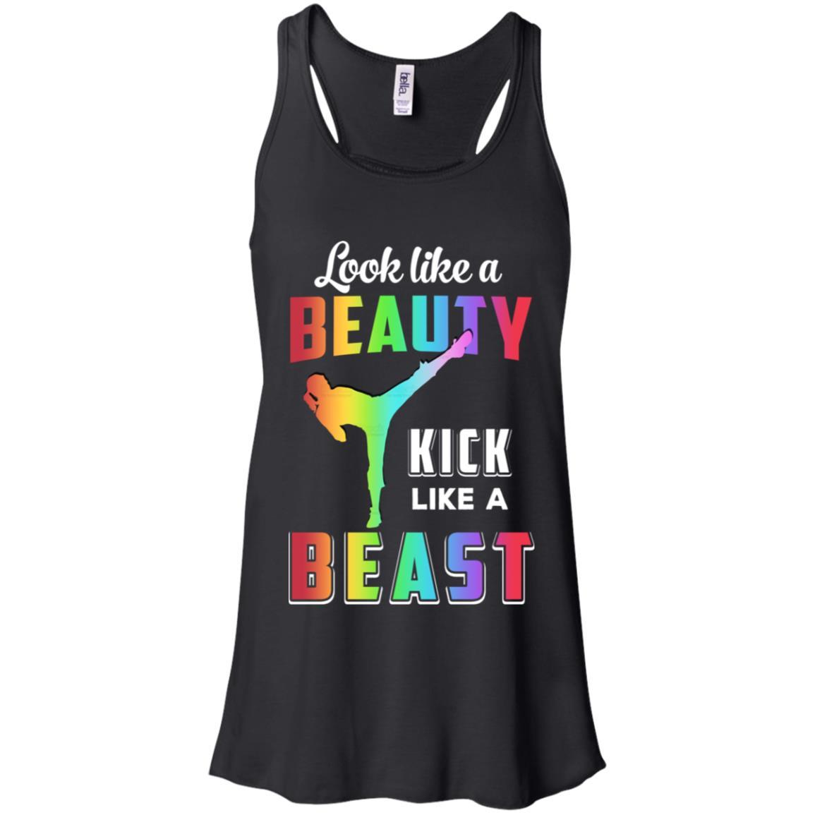 Look Like Beauty Kick Like Beast Women Kickboxing Gift