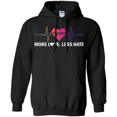 More Love Less Hate - Orlando-T-Shirt & Hoodie-Pullover Hoodie-Black