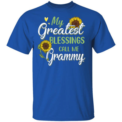 My Greatest Blessings Call Me Grammy Sunflower Gifts-T-Shirt & Hoodie-Classic T-Shirt-Royal