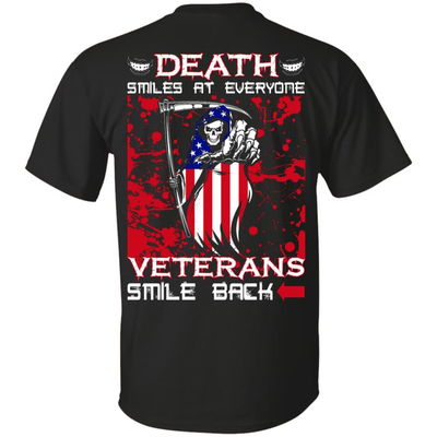 Death Smiles At Everyone Veterans Smile Back-T-Shirt & Hoodie-Classic T-Shirt-Black