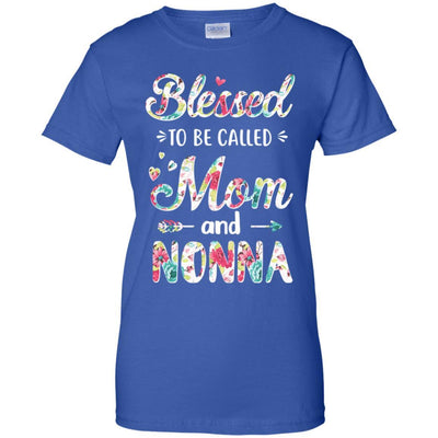 Mothers Day Gifts Blessed To Be Called Mom And Nonna-T-Shirt & Hoodie-Women's T-Shirt-Royal