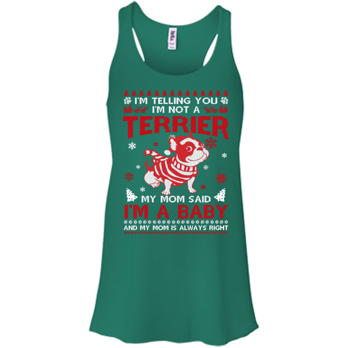 I'm Telling You I'm Not A Terrier-T-Shirt & Hoodie-Women's Flowy Racerback Tank-Kelly