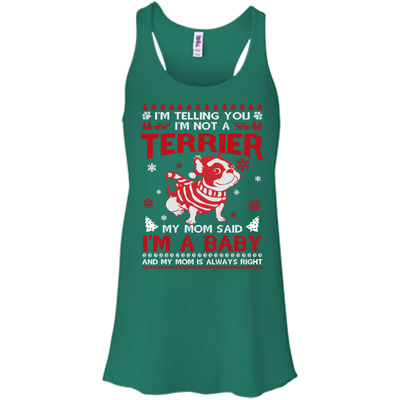I'm Telling You I'm Not A Terrier-T-Shirt & Hoodie-Women's Flowy Racerback Tank-Kelly