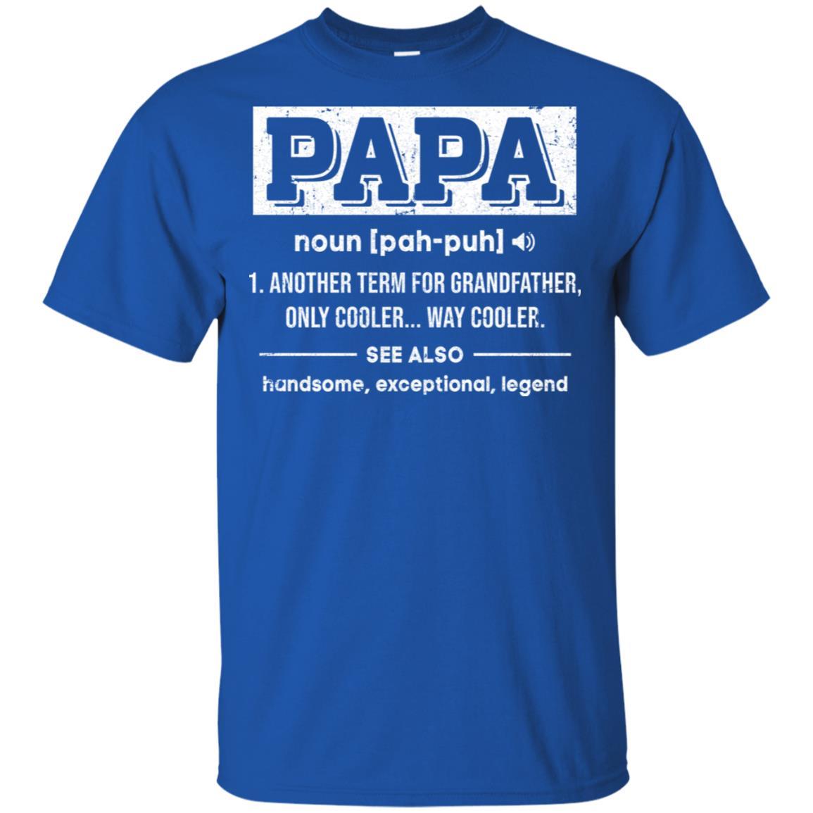 Papa Gifts Grandpa Definition Fathers Day-T-Shirt & Hoodie-Classic T-Shirt-Royal