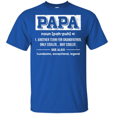 Papa Gifts Grandpa Definition Fathers Day-T-Shirt & Hoodie-Classic T-Shirt-Royal