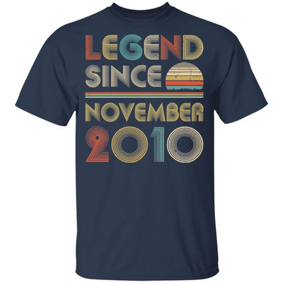 Legend Since November 2010 Vintage 11th Birthday Gifts Youth-Youth Shirt-Youth T-Shirt-Navy
