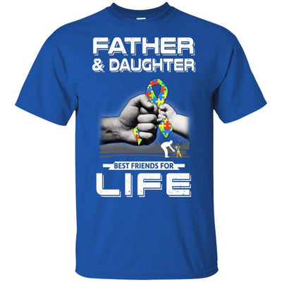 Autism Awareness Father And Daughter Best Friends For Life-T-Shirt & Hoodie-Classic T-Shirt-Royal